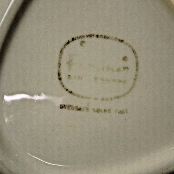 Franciscan Earthenware Hand Painted Apple Divided Oval Vegetable Bowl USA 63-71 - Picture 11 of 13